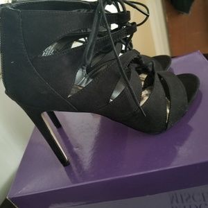 Steve Madden-Madden Girl Black Lace Up Shoes